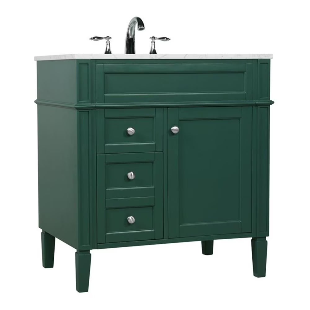 32 inch single bathroom vanity in blue