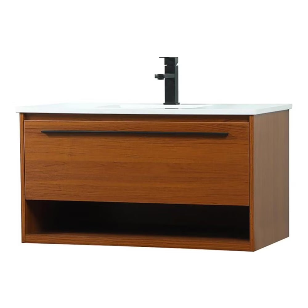 Elegant Kitchen and Bath 36 Inch Single Bathroom Vanity In Blue