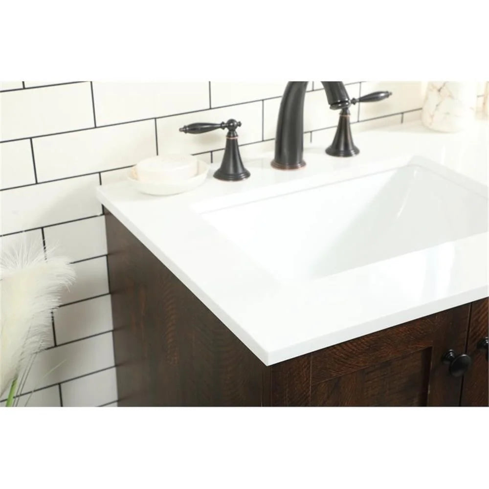 Elegant Kitchen and Bath 32 Inch Single Bathroom Vanity In Expresso