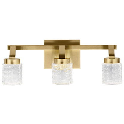 Elan Rene 19 1/4" Wide Champagne Gold 3-Light LED Bath Light