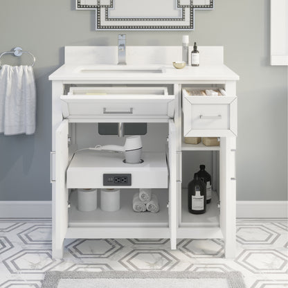 Thomson Bath Vanity by Studio Bathe in White