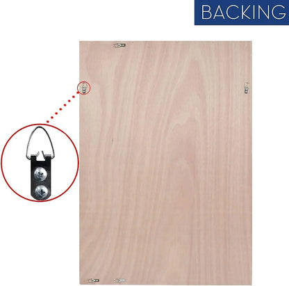 H-A Framed Rectangle Bathroom Mirrors for Wall,Wall Mounted Mirror Vertical or Horizontal Hanging for Living Room,Bedroom (32''x24''Sliver)