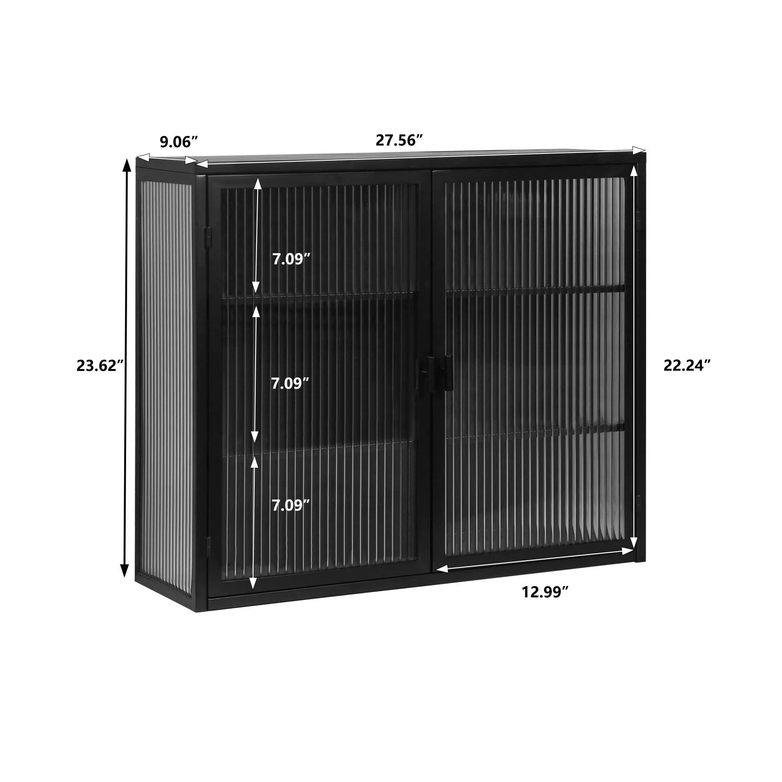 GymChoice Bathroom Wall Cabinet, White, 9.06''