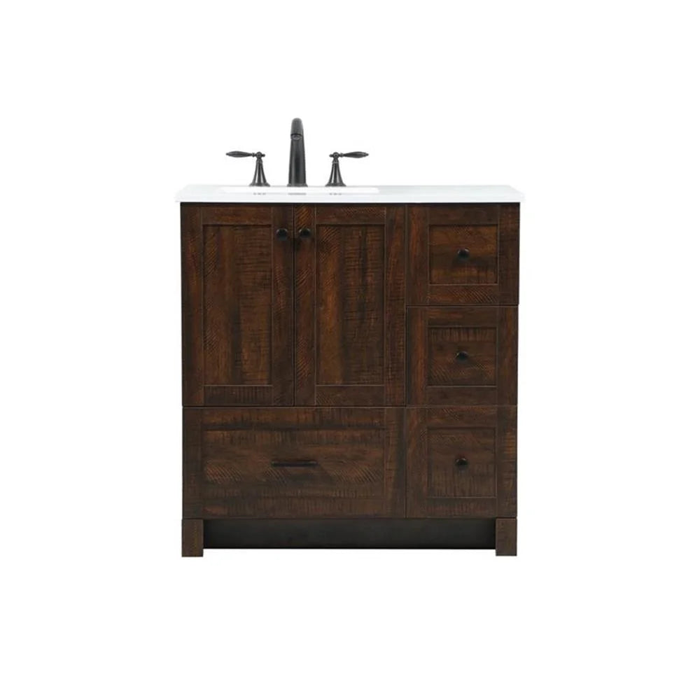Elegant Kitchen and Bath 32 Inch Single Bathroom Vanity In Expresso