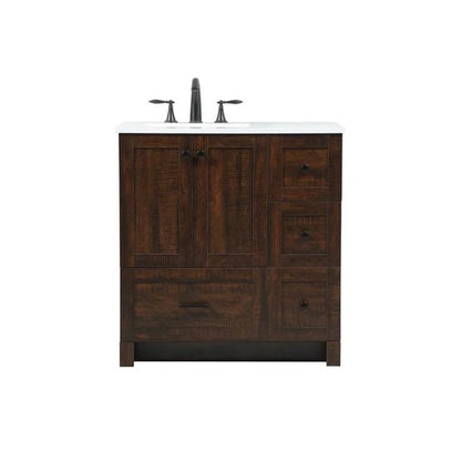 Elegant Kitchen and Bath 32 Inch Single Bathroom Vanity In Expresso
