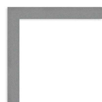 Cabinet White Narrow Beveled Wood Bathroom Wall Mirror