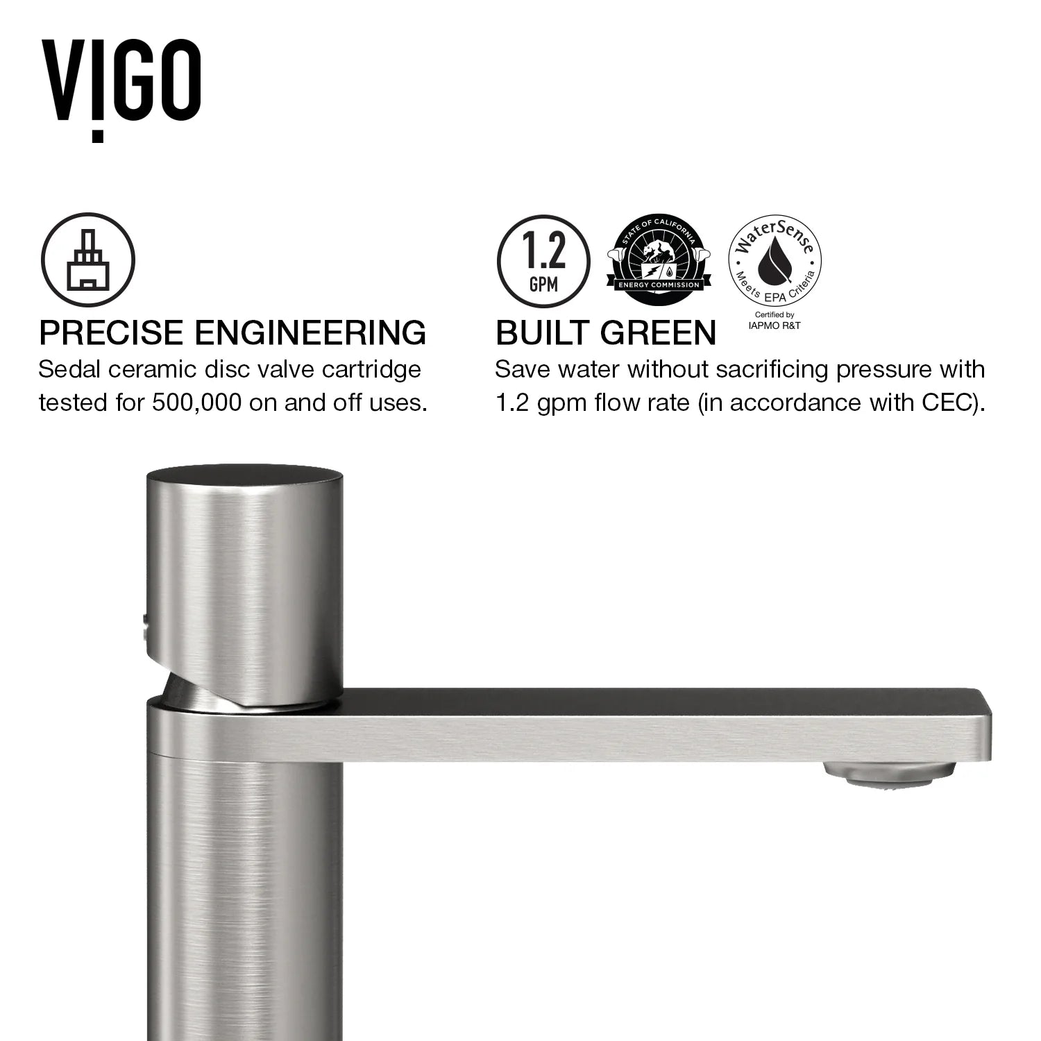 VIGO Gotham Single Handle Single-Hole Bathroom Vessel Faucet in Brushed Nickel