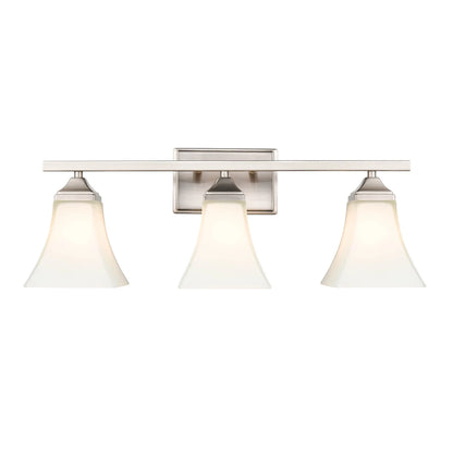 4503-BN-Millennium Lighting-3 Light Bath Vanity-9 Inch Tall and 23.25 Inch Wide-Brushed Nickel Finish