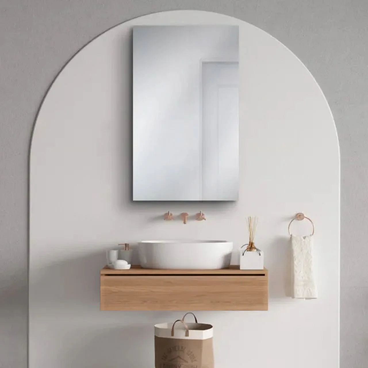 Fundin Stainless Steel Medicine Cabinet, Bathroom Mirror Cabinet, with unique half-shelves, Recess and Surface mount, 14.8 x 25.5 inch