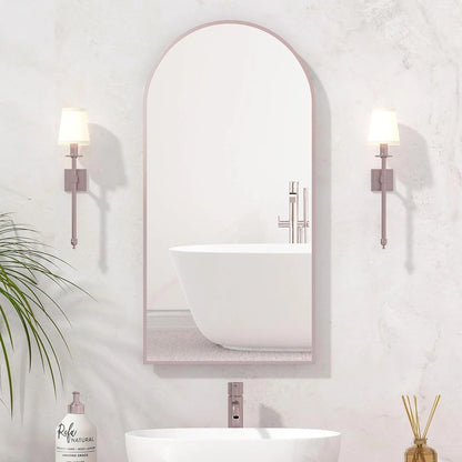 Arched Medicine Cabinet with Mirror,Recessed Medicine Cabinet Mirrors for Bathroom Cabinet with Mirror,Arched Metal Framed Medicine Cabinet,Arch Medicine Cabinet Recessed 16x31 in