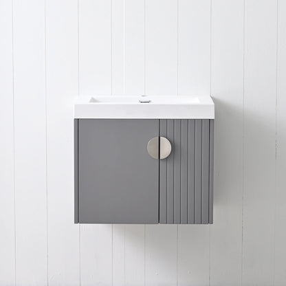 Floating & Wall Mounted Bathroom Vanity Set with Acrylic Sink