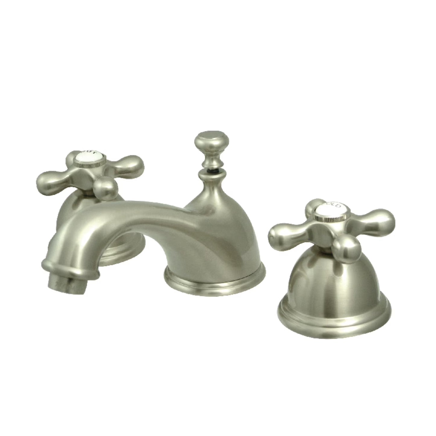 Kingston Brass KS3967AX 8 in. Widespread Bathroom Faucet, Brushed Brass