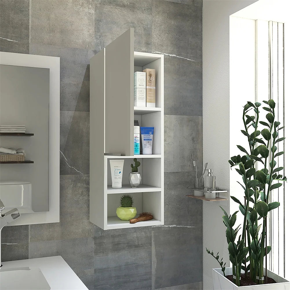 Cfowner Wall Bathroom Cabinet with 2 Shelf & Doors, Wall Mount Medicine Cabinet for Bathroom, Over The Toilet Space Saver Storage Cabinet