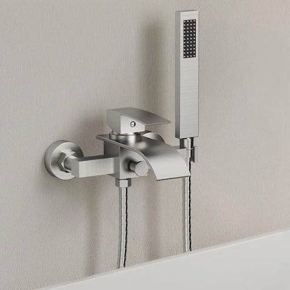 EVERSTEIN Single-Handle 2-Spray Tub and Shower Faucet with Waterfall Bathtub Faucet in Brushed Nickel (Valve Included)