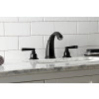 Kingston Brass KB982FL Widespread Bathroom Faucet, Polished Brass
