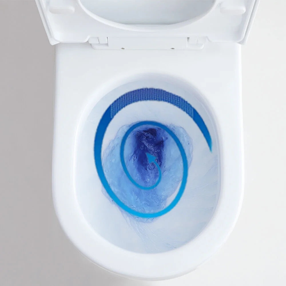 HOROW Small Toilet One Piece Short Compact Bathroom Tiny Mini Commode Water Closet Dual Flush Concealed Trapway