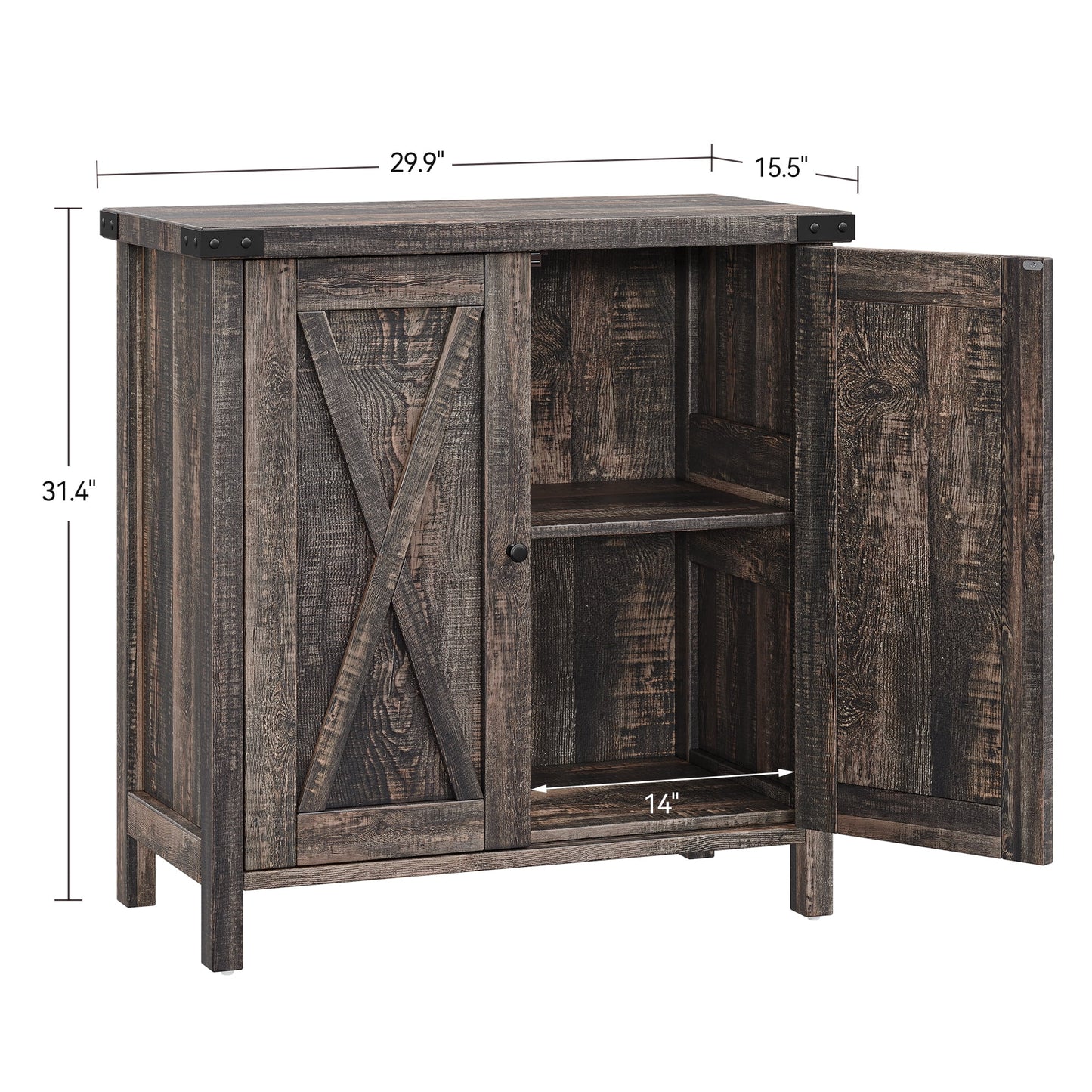 KTENME 2024 New Retro Style Coffee Bar Cabinet, Sideboard with Drawer and Adjustable Shelf, Storage Cabinet for Kitchen, Dining Room, Bathroom, Entryway