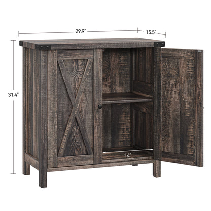 KTENME 2024 New Retro Style Coffee Bar Cabinet, Sideboard with Drawer and Adjustable Shelf, Storage Cabinet for Kitchen, Dining Room, Bathroom, Entryway