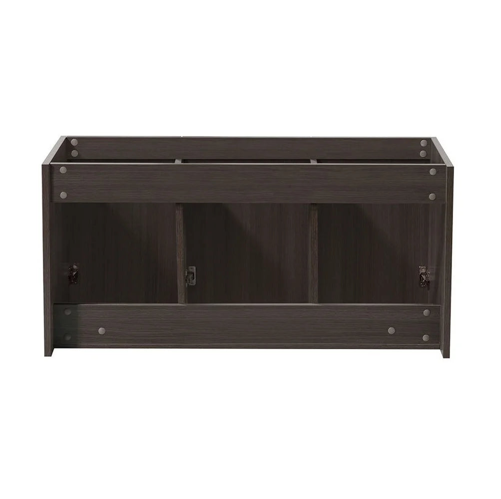Vista 47"Wall Hung Dbl Sinks Wood Bathroom Cabinet in Brown