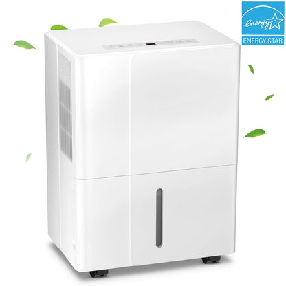 KISSAIR 15 Pint Dehumidifier, Max 3000 Sq.Ft Coverage Area, 3 Operation Modes, 24H Timer, Basement/Bathroom/Laundry Room