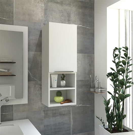 Cfowner Wall Bathroom Cabinet with 2 Shelf & Doors, Wall Mount Medicine Cabinet for Bathroom, Over The Toilet Space Saver Storage Cabinet