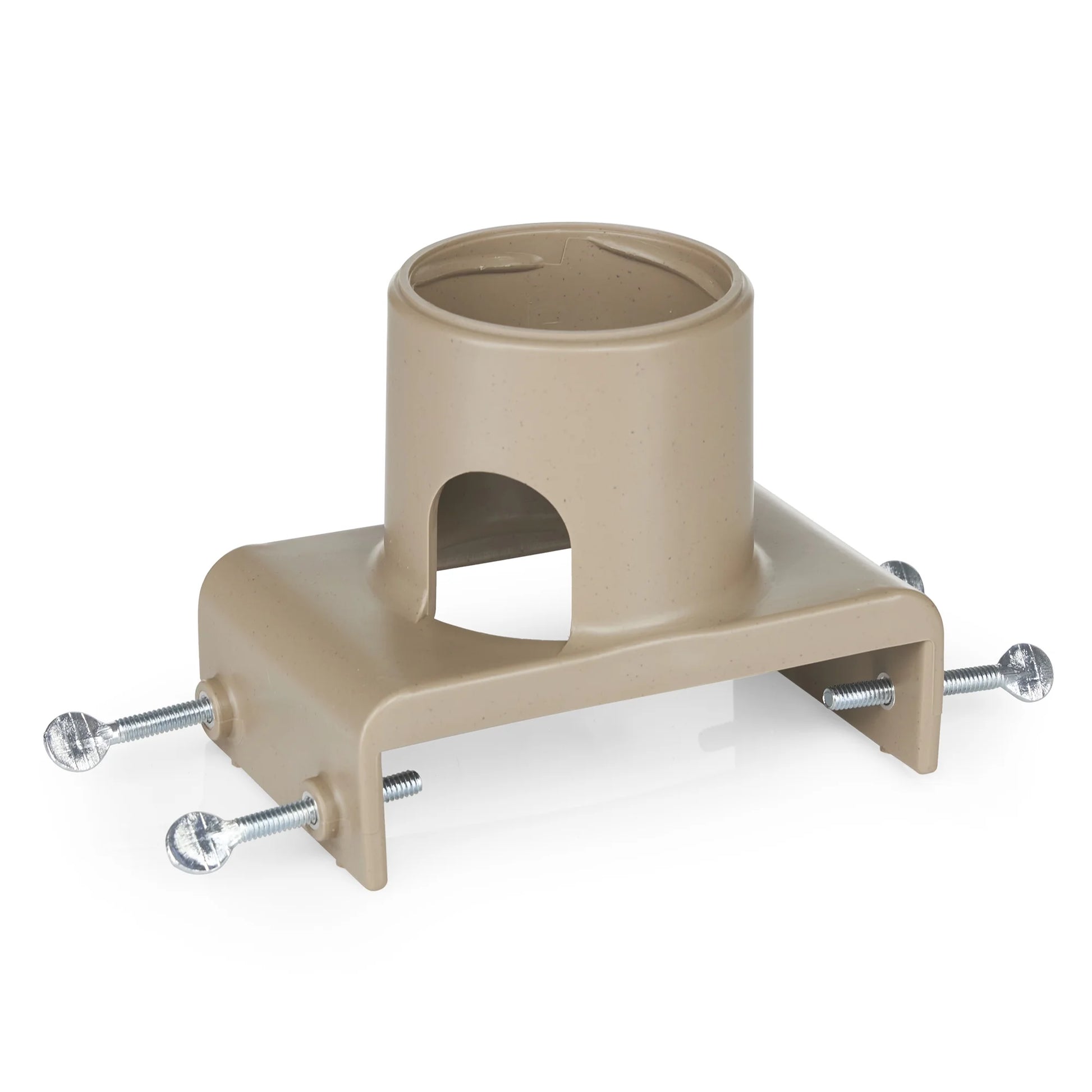 Farm Innovators 150 Watt Plastic Heated Birdbath w/ Deck Mount, Tan