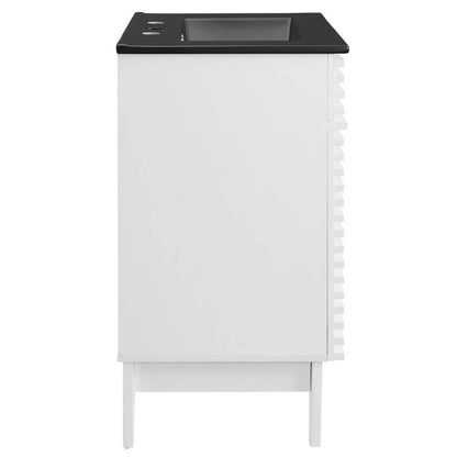 Modway Render 24" Bathroom Vanity in White Black