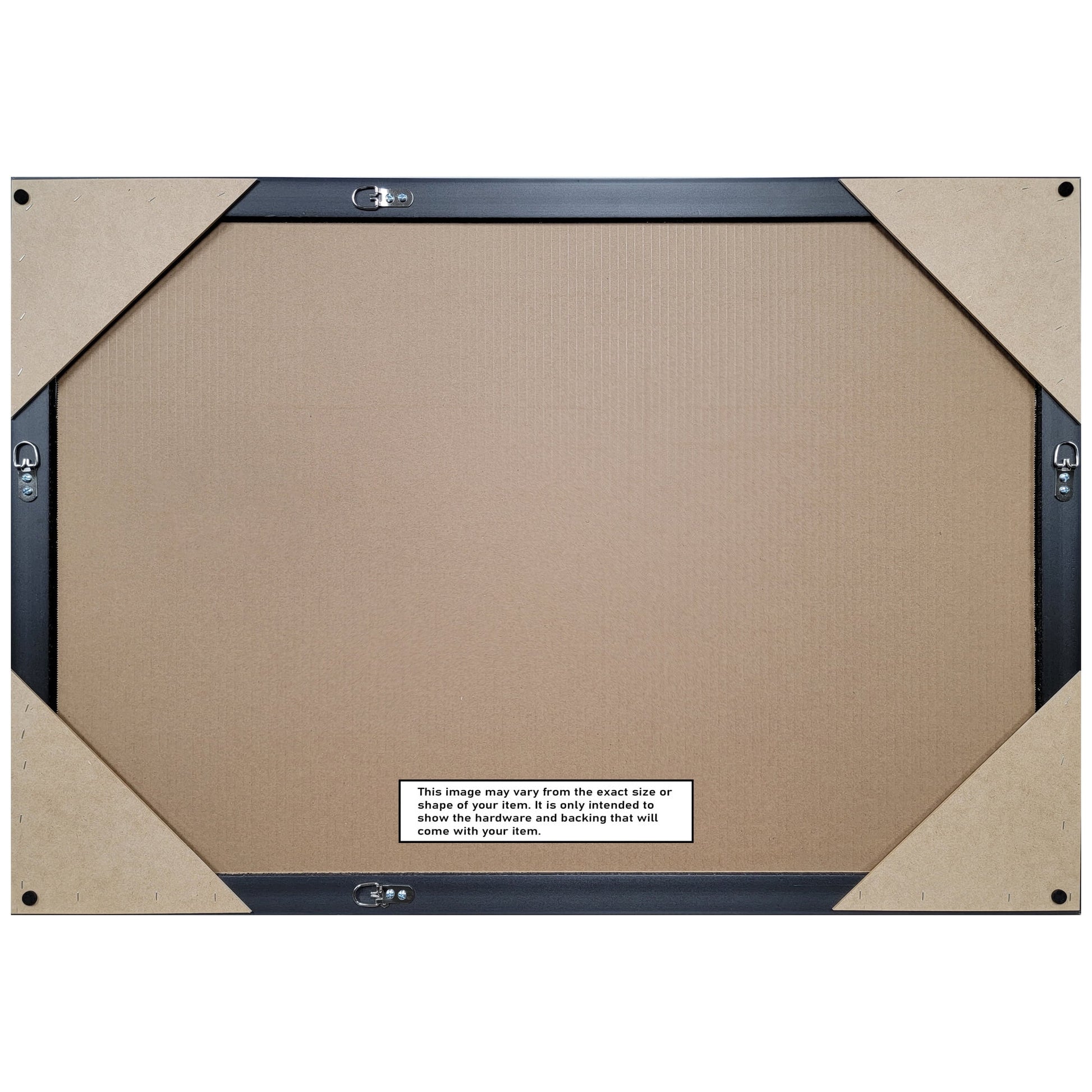Brushed Nickel Beveled Wood Bathroom Wall Mirror