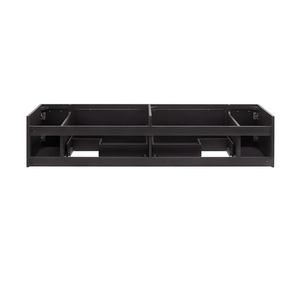 Pemberly Row 72" Wall Hung Double Undermount Sink Bathroom Cabinet in Espresso