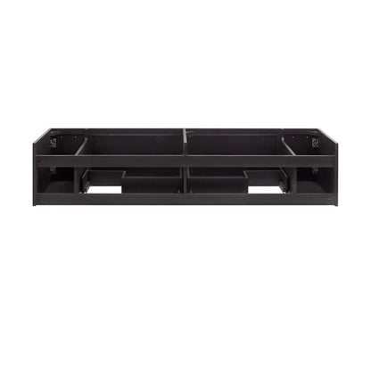 Pemberly Row 72" Wall Hung Double Undermount Sink Bathroom Cabinet in Espresso