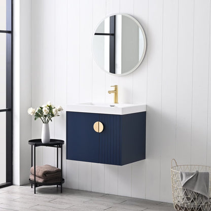 Floating & Wall Mounted Bathroom Vanity Set with Acrylic Sink