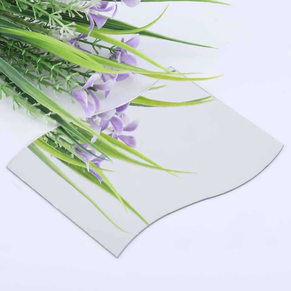 Ccdes Wall Mirror Set,6Pcs/Set Waves Shape Wall Mirror Sticker Free Combination Home Bathroom Decor,Wall Mirror