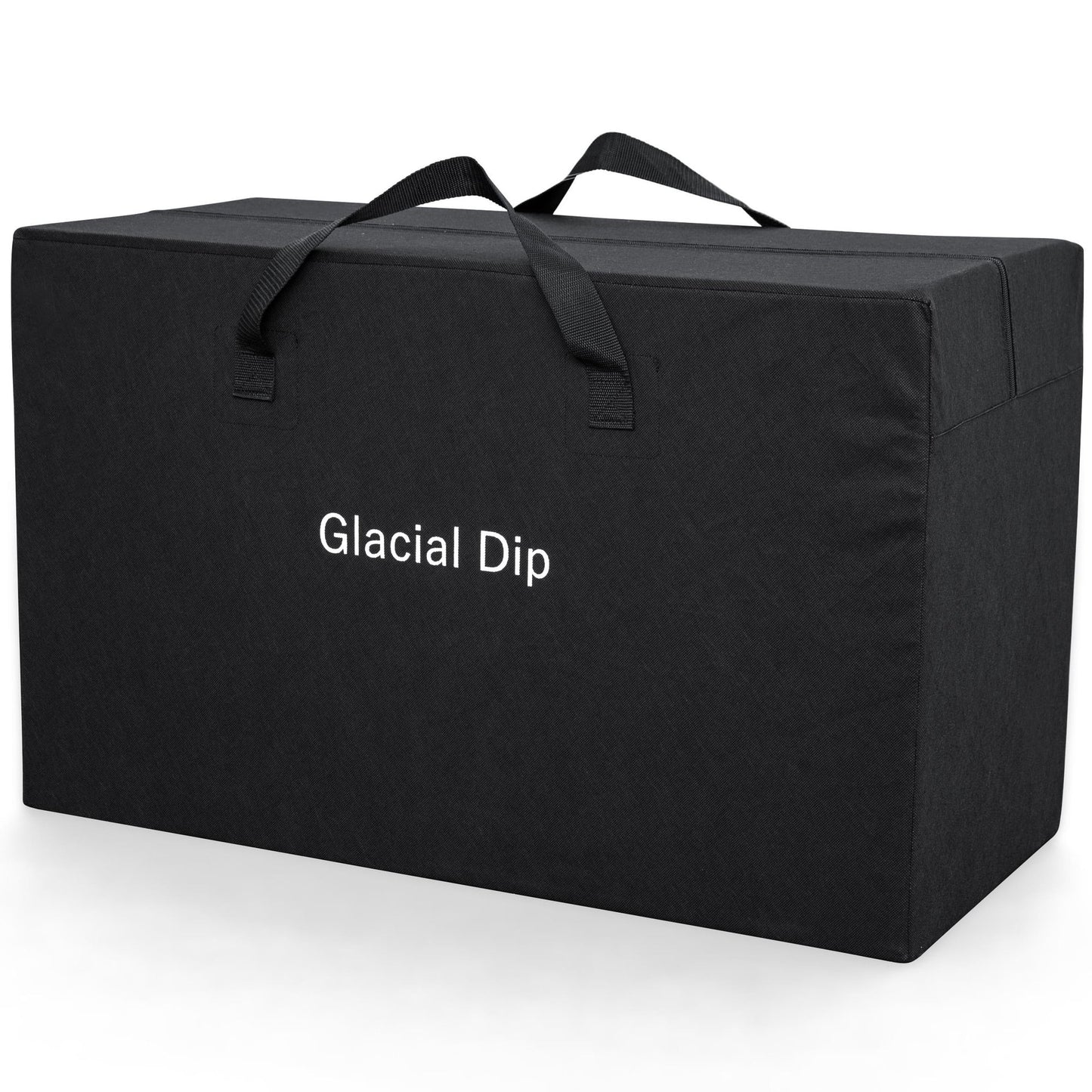 SaluSpa: Glacial Dip - Cold Plunge Inflatable Tub - 60x36x28", Black Marble, Ice Bath, FortiFiber, Polar Shield Year Round Use, Cover & Storage Bag