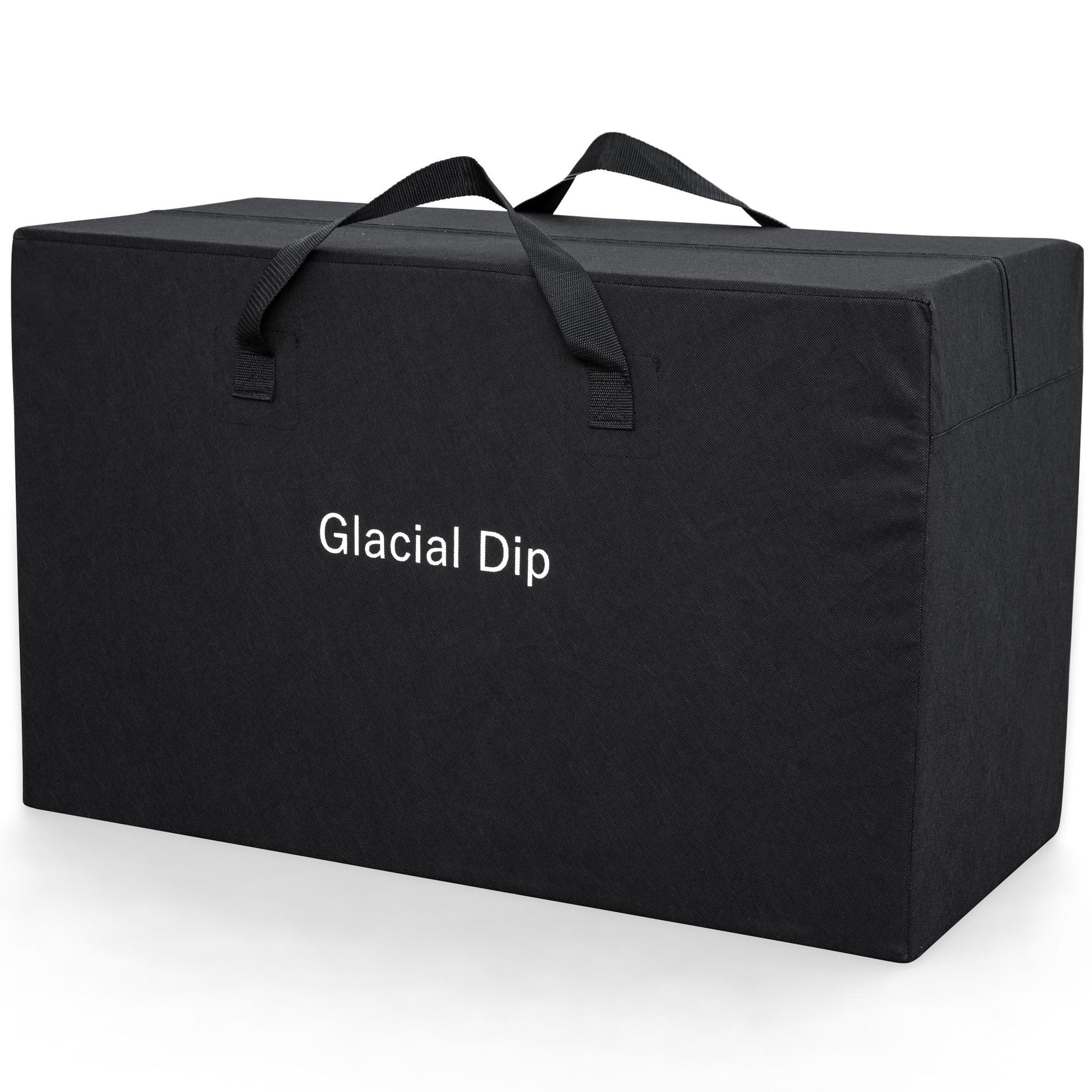 SaluSpa: Glacial Dip - Cold Plunge Inflatable Tub - 60x36x28", Black Marble, Ice Bath, FortiFiber, Polar Shield Year Round Use, Cover & Storage Bag