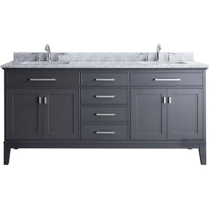 Ari Kitchen & Bath Danny 42" Solid Wood Bathroom Vanity in Maple Gray