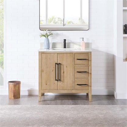Altair Design Laurel Wood Brown 36" Single Vanity Bathroom Vanity Top