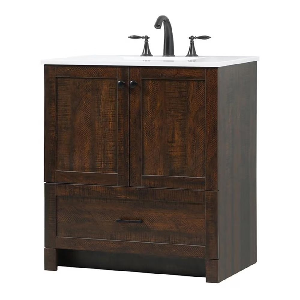 30 inch Single Bathroom Vanity in Natural oak