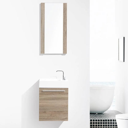 Blossom Colmar 18" Floating Bathroom Vanity w/ Acrylic Sink | Navy Blue Finish | Wall Mount | Soft-Close