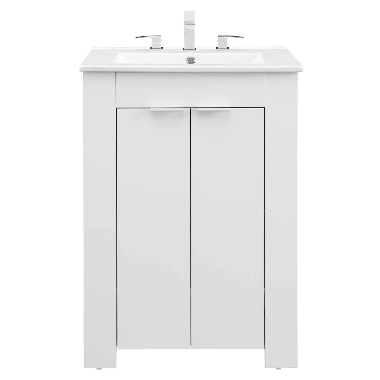 Modway Maybelle 24" Bathroom Vanity in White White