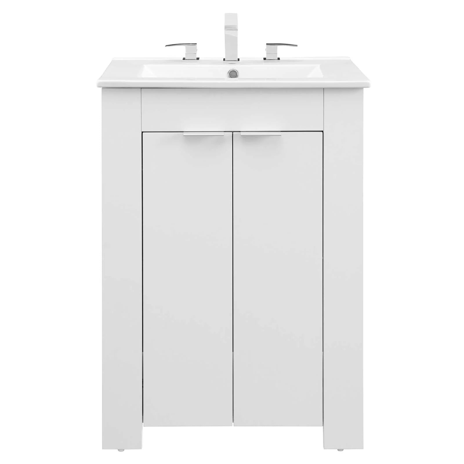 Modway Maybelle 24" Bathroom Vanity in White White