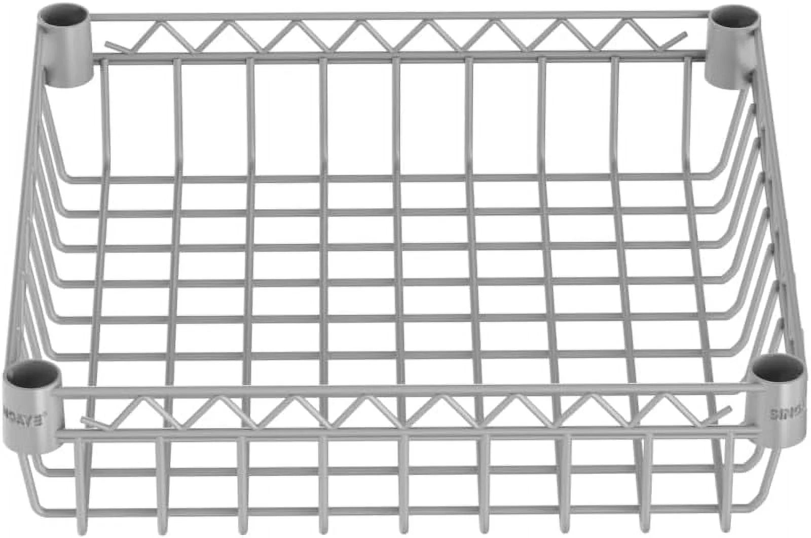 6 Tier Wire Shelving Unit with Wheels Baskets Storage Rack Corner Shelves Adjustable Shelf Closet Bathroom Organizers Metal Pantry Kitchen Garage Laundry Room 13.5" D x 13.5" W x 63" H Silver