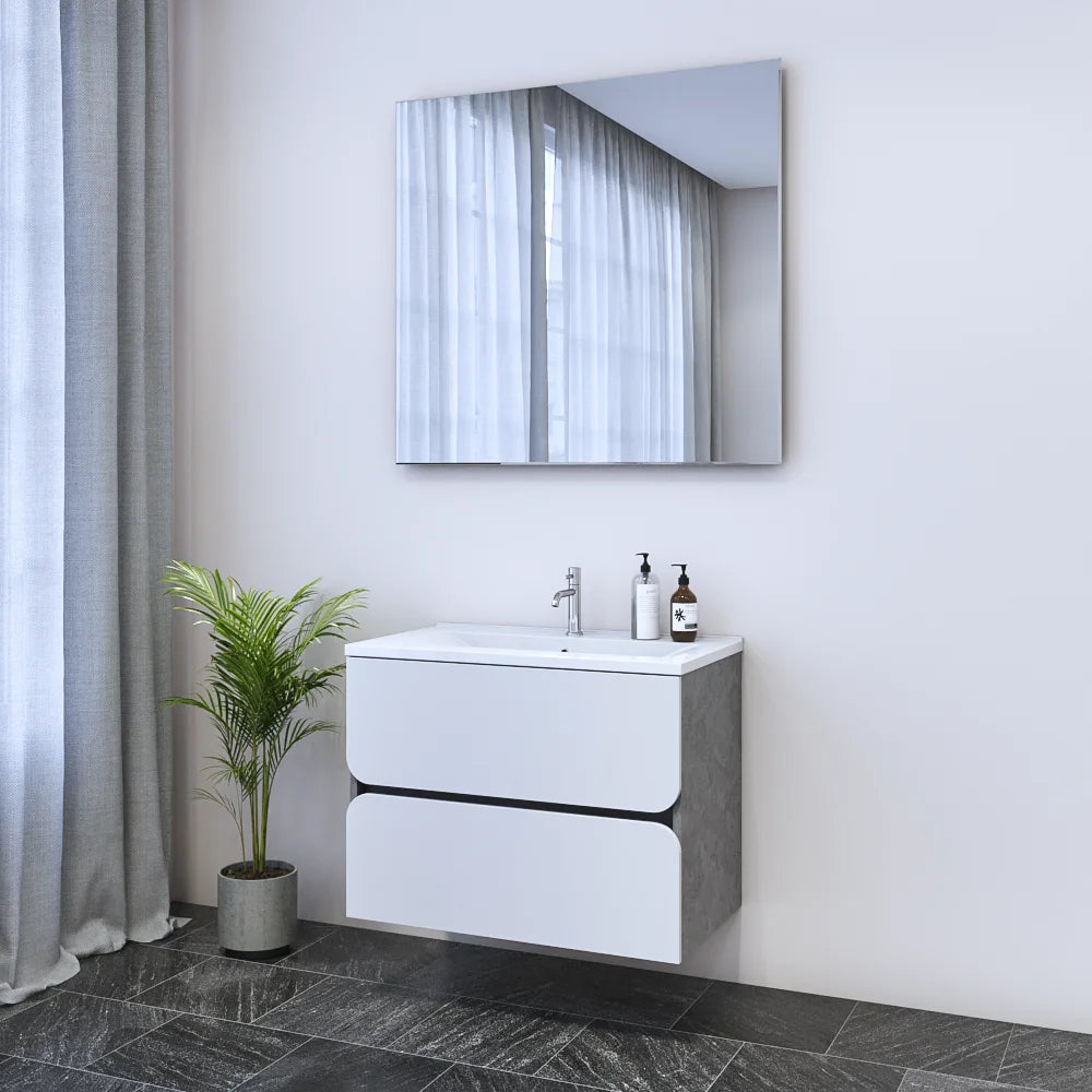 Azurro 2S 80 Floating Bathroom Vanity (32" Width)