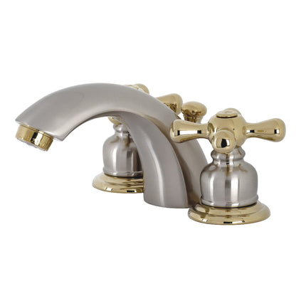 Kingston Brass KB944AX Victorian Mini-Widespread Bathroom Faucet, Polished Chrome/Polished Brass