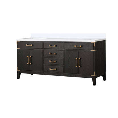 Laurel 20 in W x 18 in D Grey Oak Single Bath Vanity and Acrylic Top
