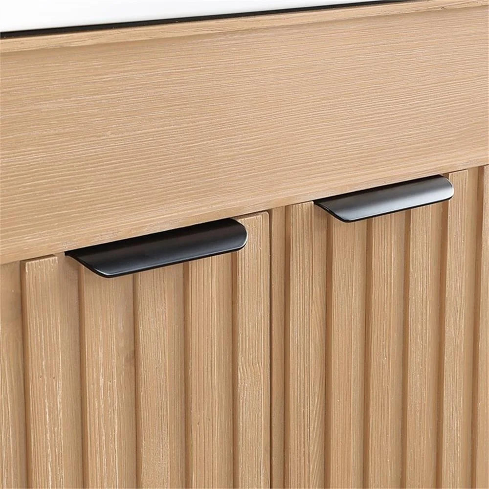 Palos 30" Single Bath Vanity in Fir Wood Brown with Drop-In White Ceramic Basin