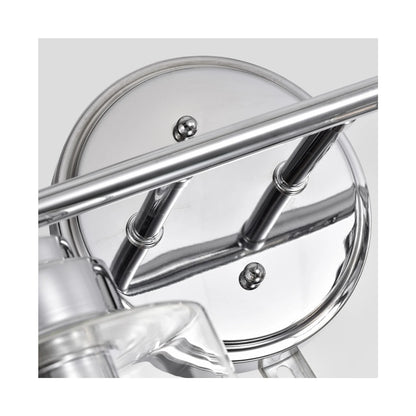 CHLOE Karson Transitional 4 Light Chrome Bath Vanity Fixture 30" Wide