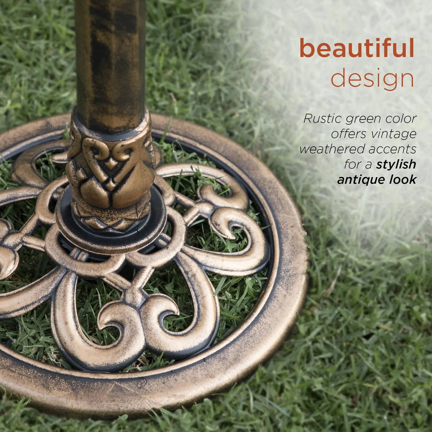 Alpine Corporation 3-Tiered Pedestal Outdoor Water Fountain and Bird Bath, Bronze