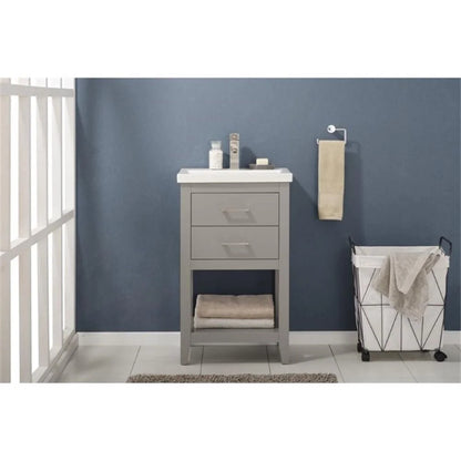 Design Element Cara 20" Single Sink Bathroom Vanity In White