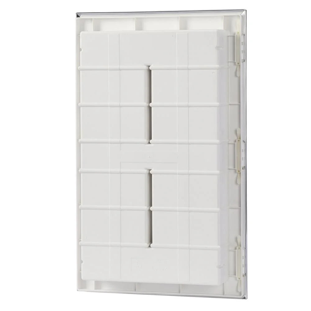 12-1-26-01 Capella 16 in. x 26 in. x 3-1/2 in. Framed Recessed 1 Door Bathroom Medicine Cabinet with 6 Shelves and White Frame