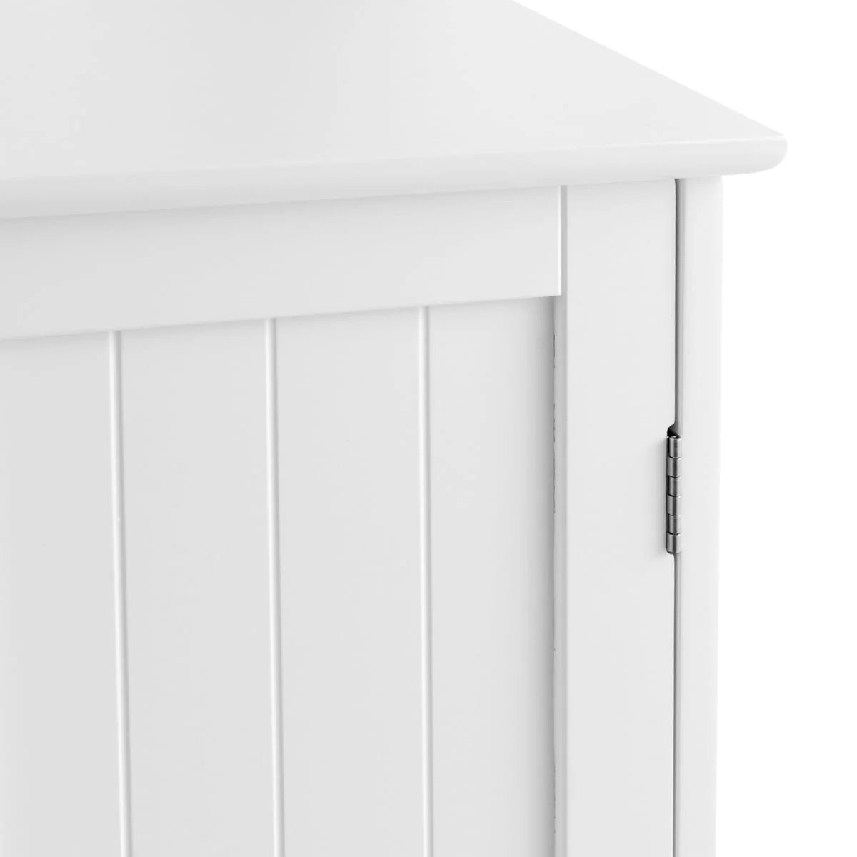 Topbuy Bathroom Storage Cabinet with Double Doors Wooden Cupboard, White
